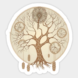 Dream Catcher Tree - Designs for a Green Future Sticker